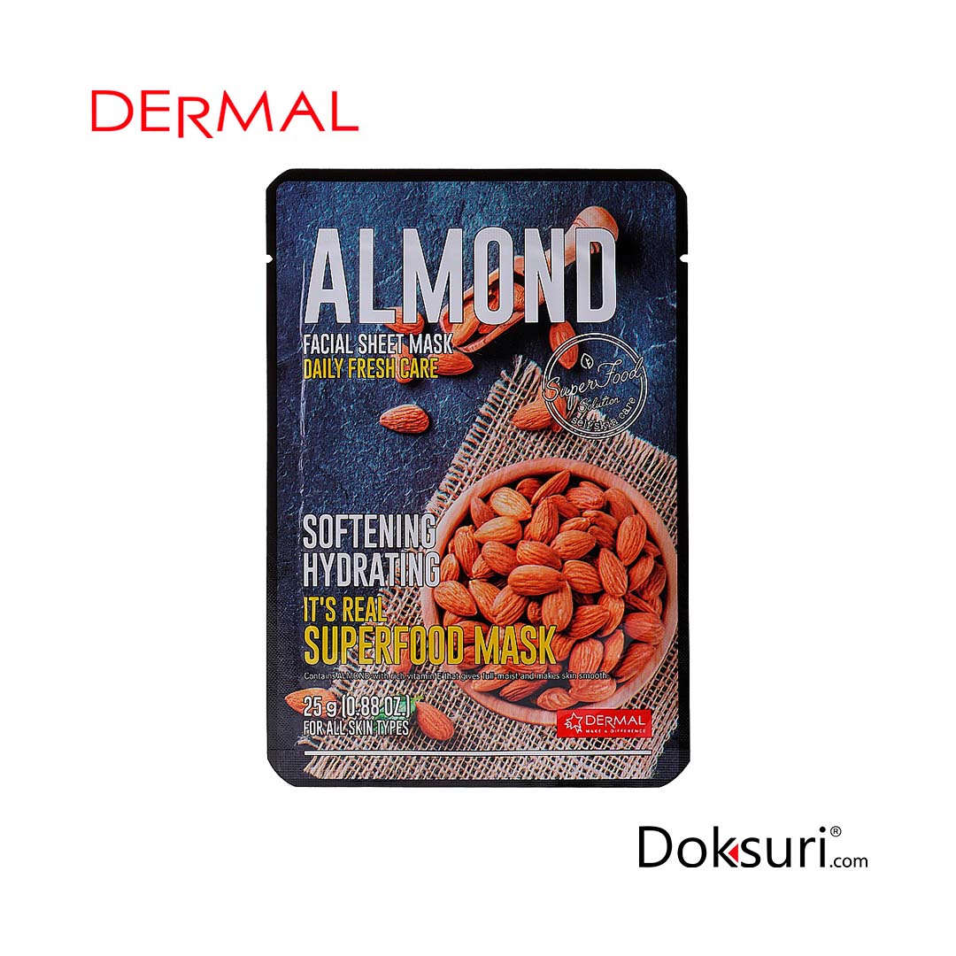 Dermal It's Real Superfood Mask Almond