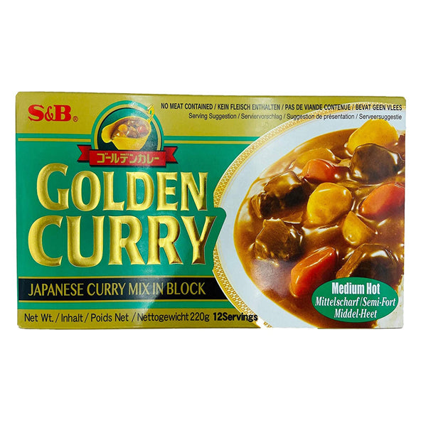 S&B Golden Curry Medio Picante  220gr