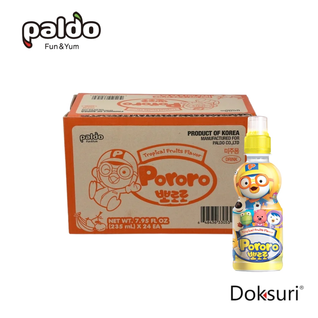 Caja Paldo Pororo Frutas Tropicales 235ml 24 piezas