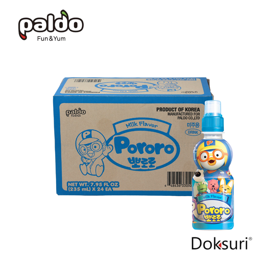 Caja Paldo Pororo Leche 235ml 24 piezas