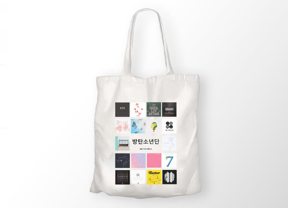 Tote bag BTS Discografía