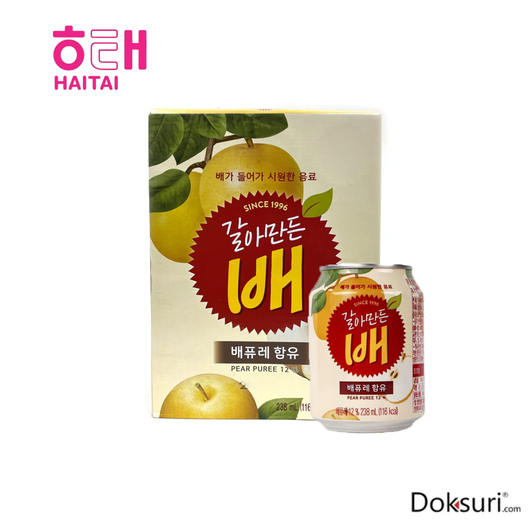 Blister con 12 piezas de Haitai Bebida Sabor Pera 238ml