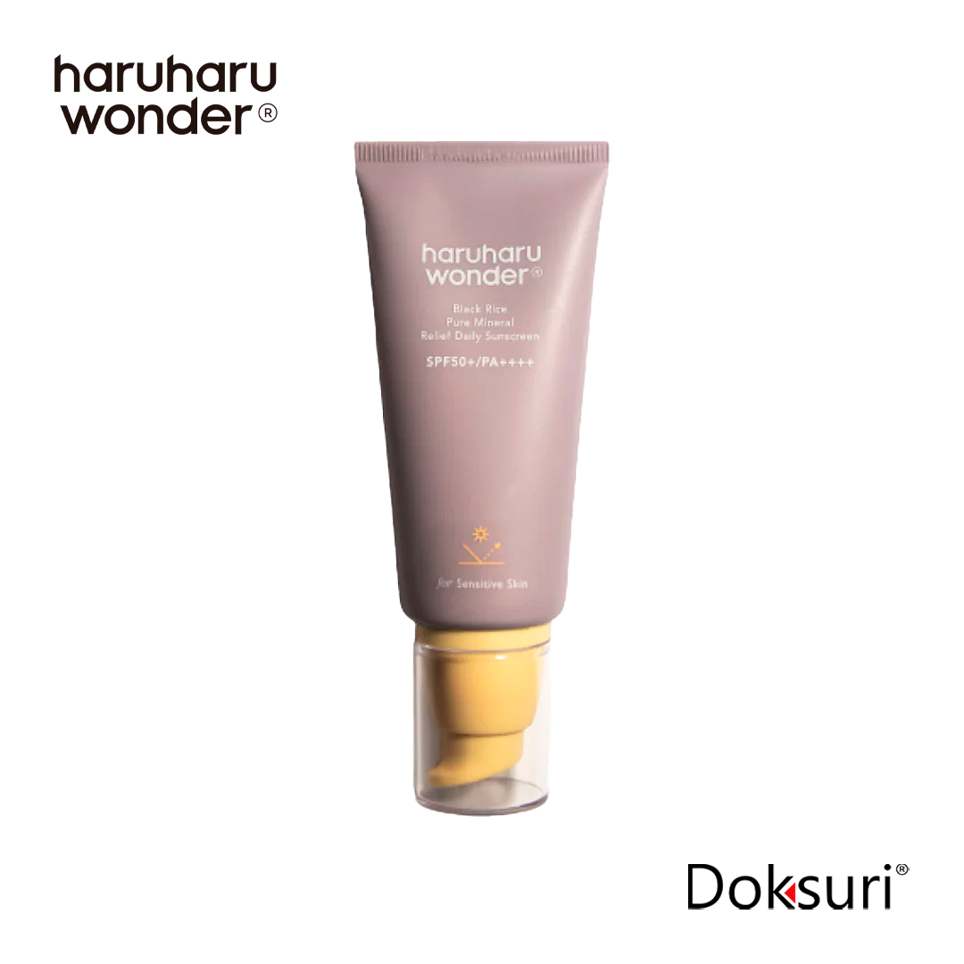 HaruHaru Wonder - Black Rice Pure Mineral Relief Daily Sunscreen SPF50+ PA++++ - 50ml