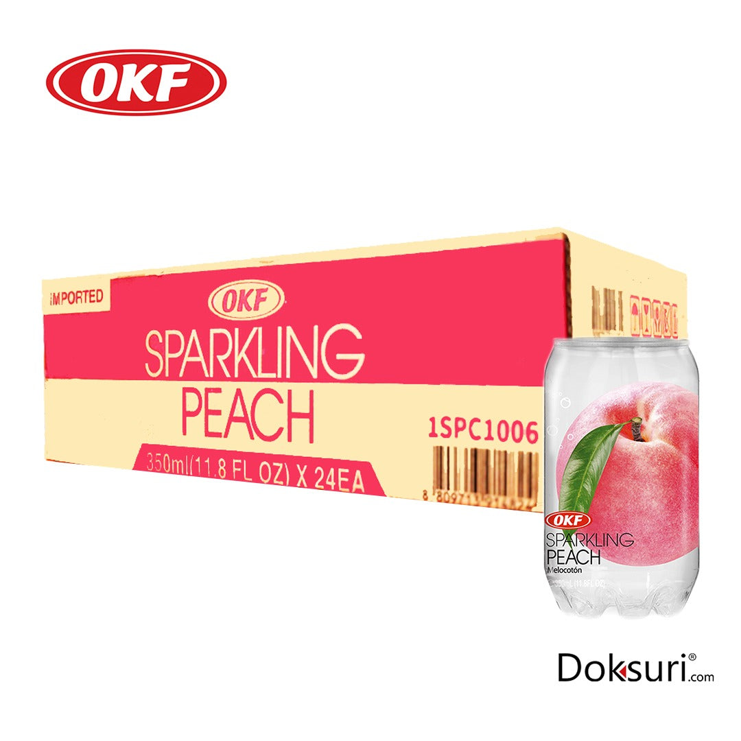 OKF Sparkling Sabor Durazno Caja con 24 pzas