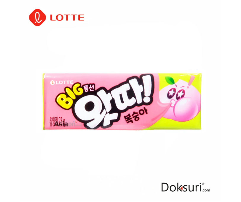 Lotte Bubble Gum Peach 23g