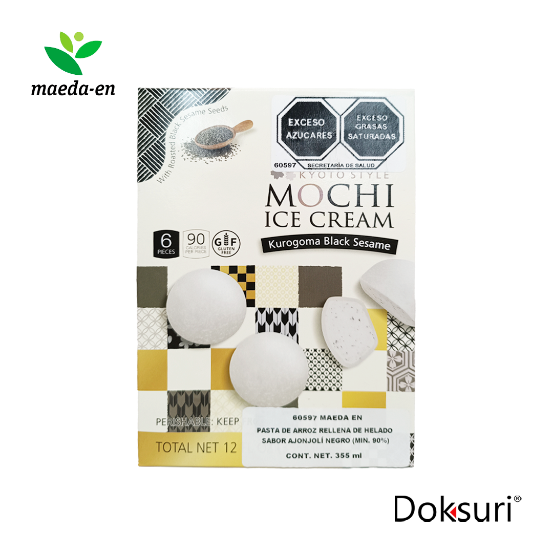 Maeda-en Mochi Ice Cream Kurogoma Black Sesame 355ml