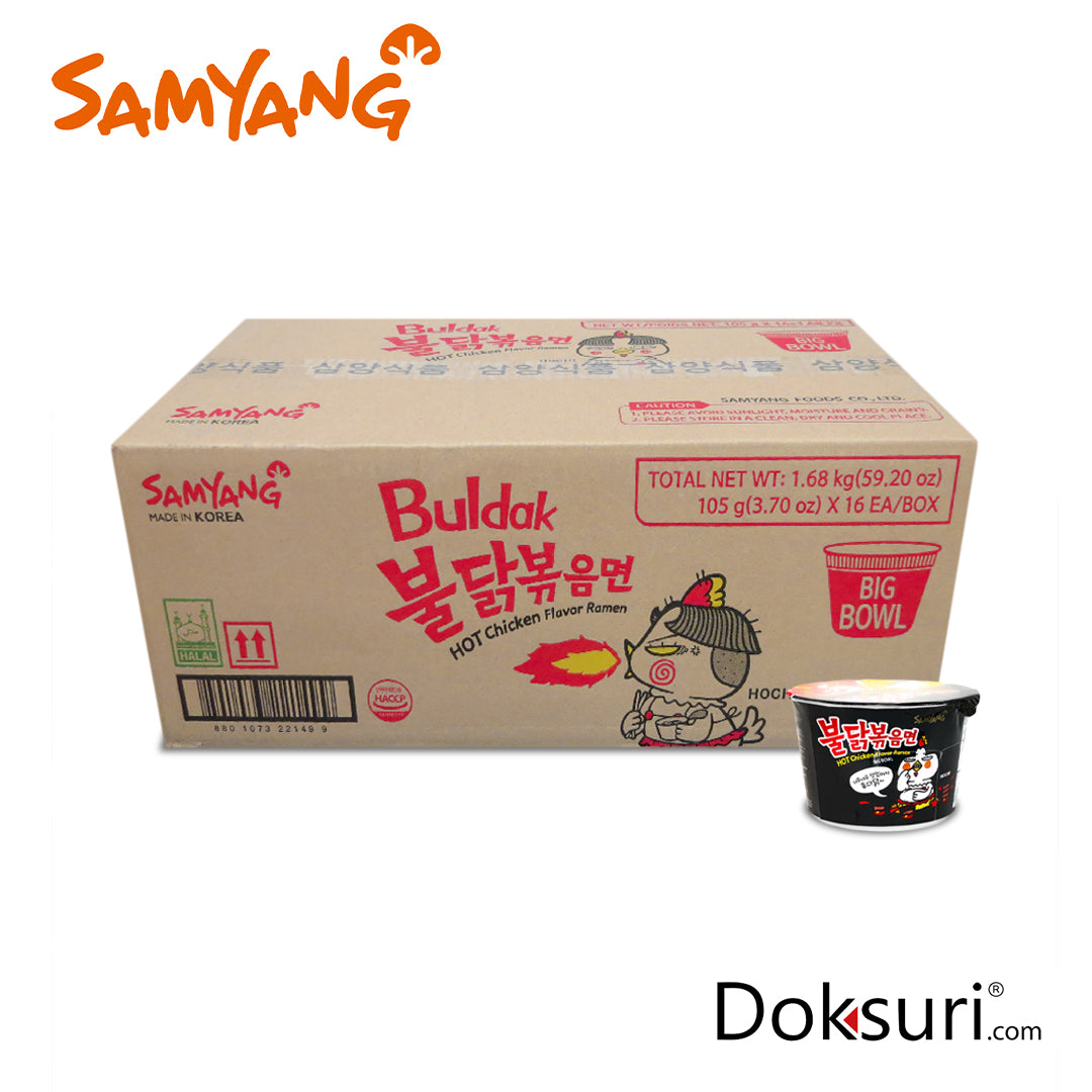 Samyang Hot Chicken Big Bowl Original 105g Caja 16 Piezas