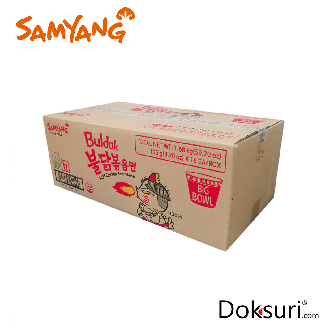 Samyang Hot Chicken Big Bowl Original 105g Caja 16 Piezas