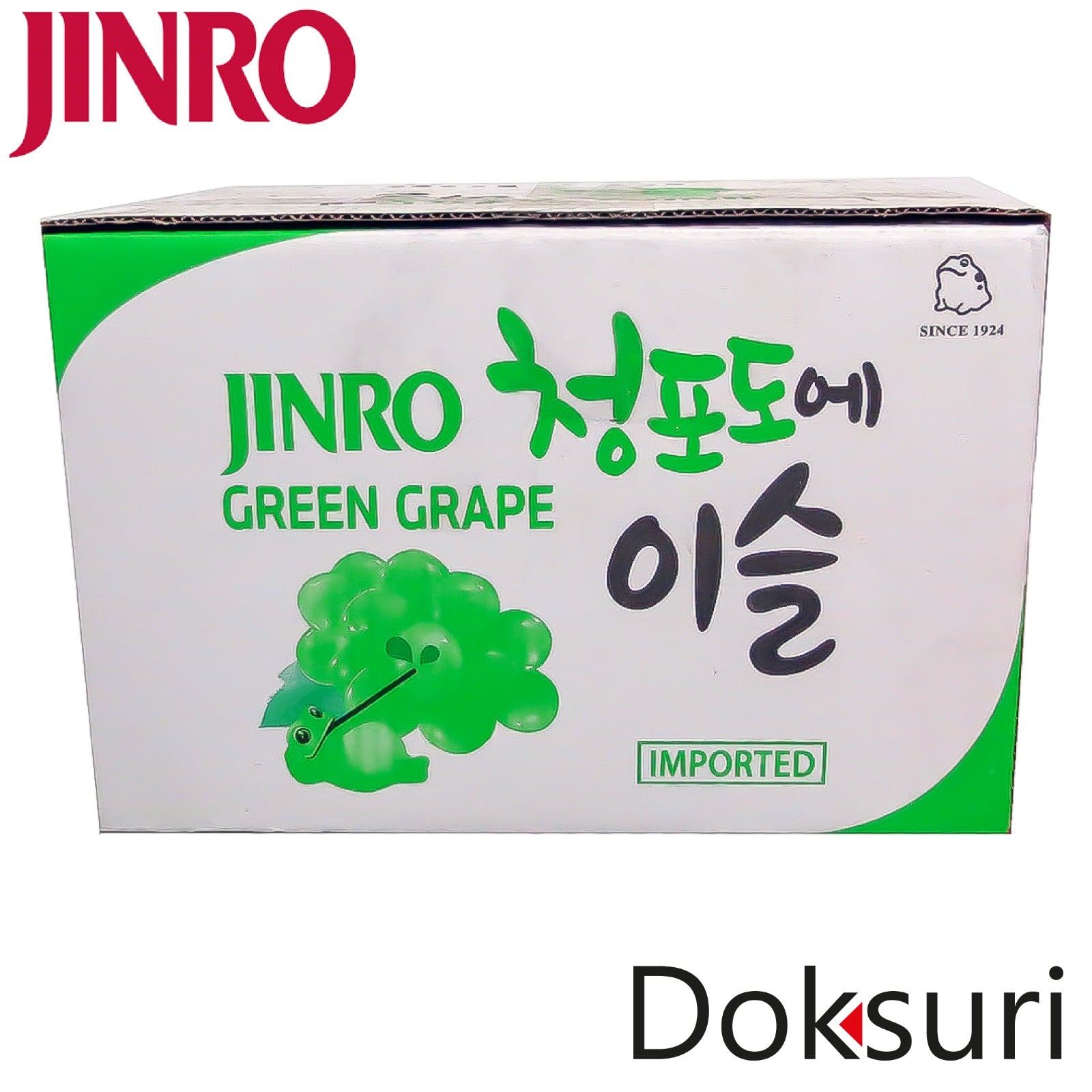 Jinro Soju Uva Verde 360ml Caja 20 piezas