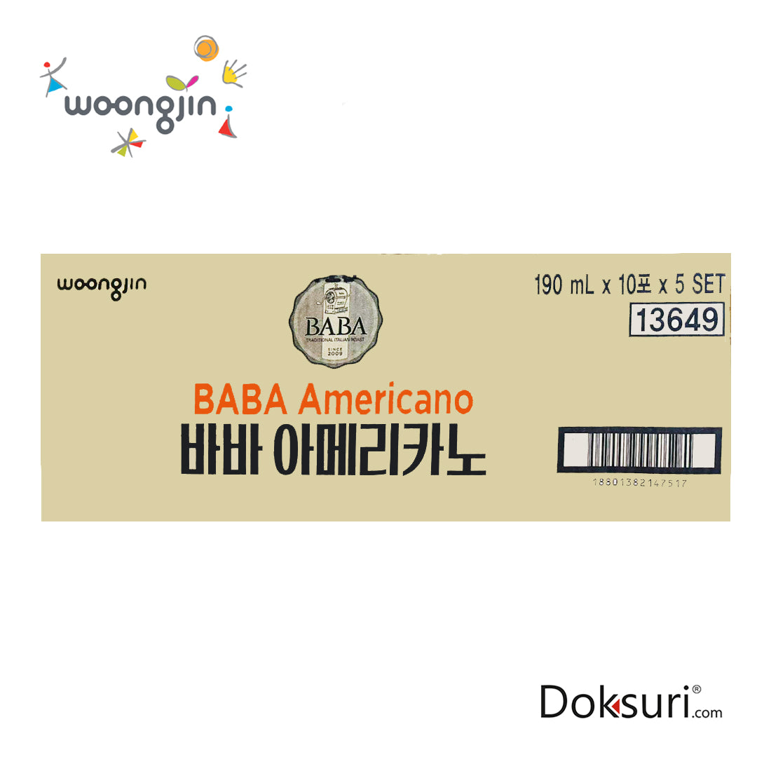 Baba Ice Americano Coffee 190ml Caja 50pzas