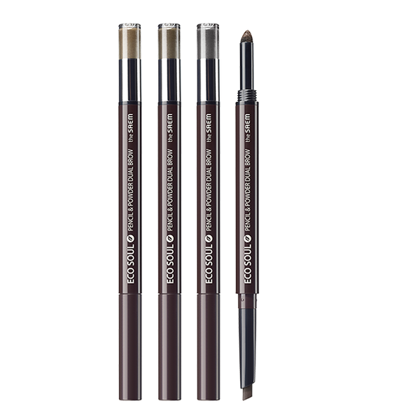 The Saem Eco Soul Pencil & Powder Dual Brown