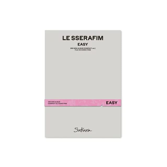 [POB WEVERSE] Le sserafim - 3rd Mini Album Easy Compact Ver. Iconic Pink (Sakura)
