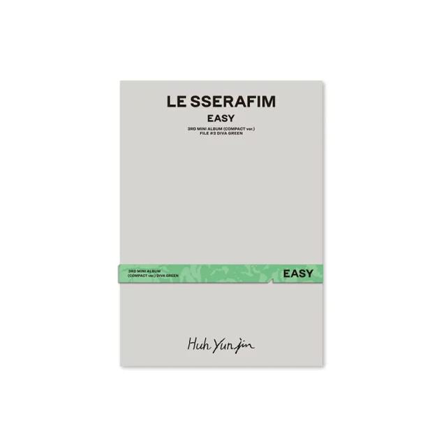[POB WEVERSE] Le sserafim - 3rd Mini Album Easy Compact Ver. Diva Green (Yunjin)