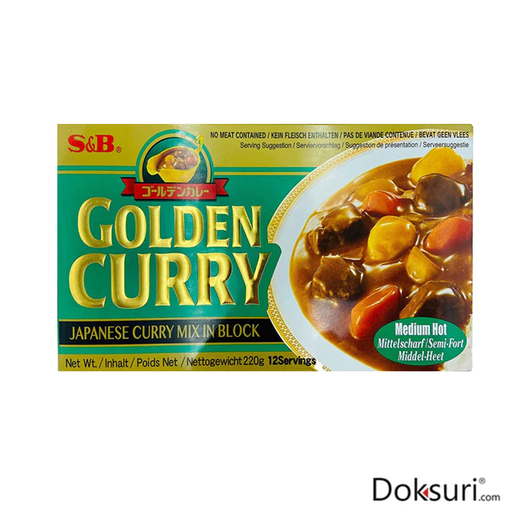 S&B Golden Curry Medio Picante  220gr