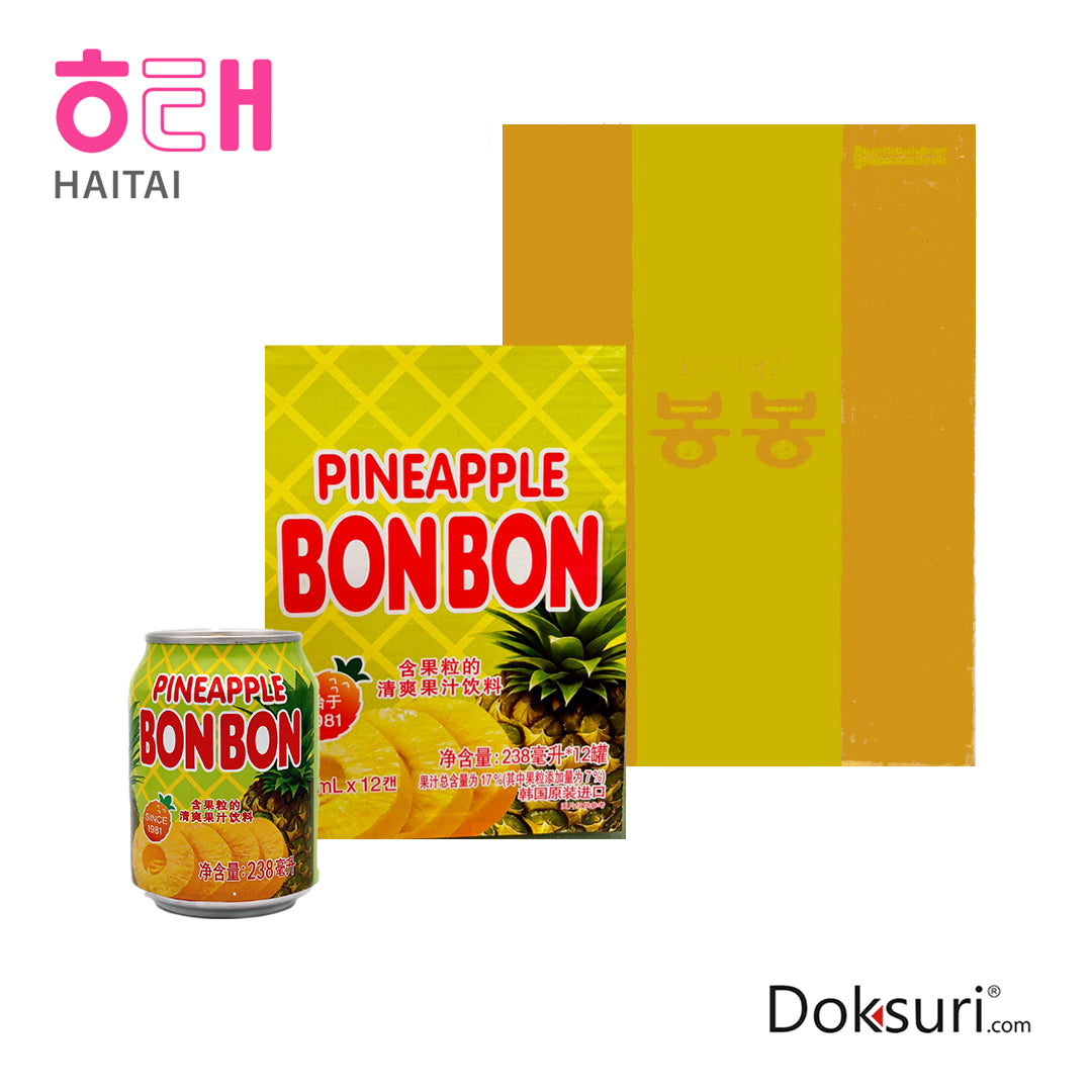 Haitai Bon Bon Piña 238ml Caja 72pzs