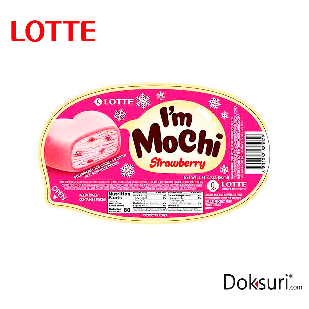 Lotte Mochi Sabor Fresa 80ml