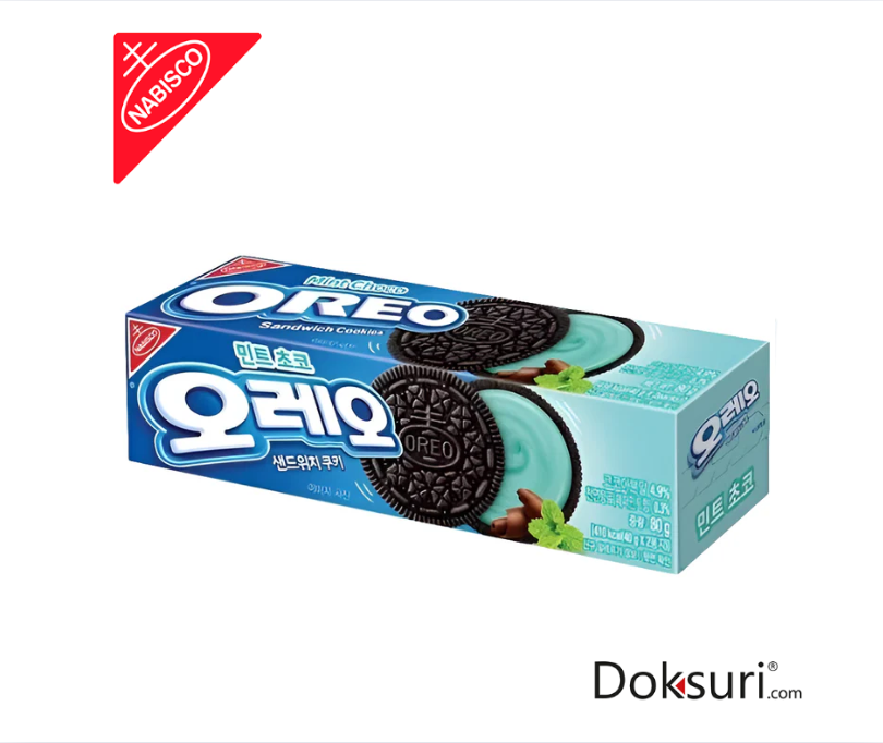 Nabisco Oreo Sandwich Cookies Mint Choco 80g