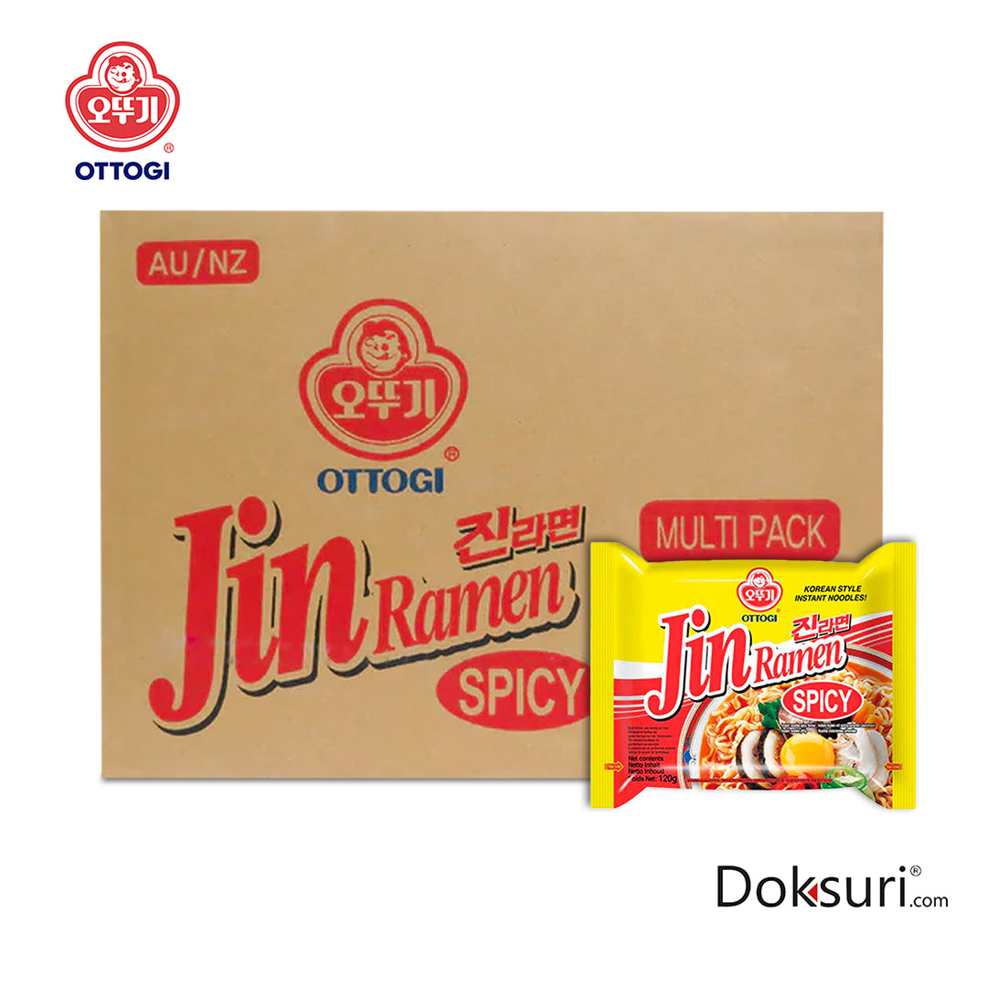 Ottogi Jin Ramen Picante 120g Caja 40 Piezas