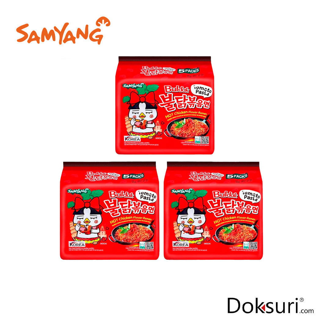 Buldak Pack 3 Multibolsas Tomato Pasta