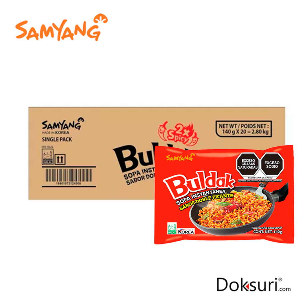 Samyang Hot Chicken 2X 140g Caja 20 pzas