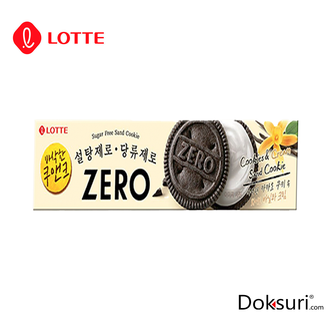 Lotte Galleta Cookies & Cream Sin Azucar 96g