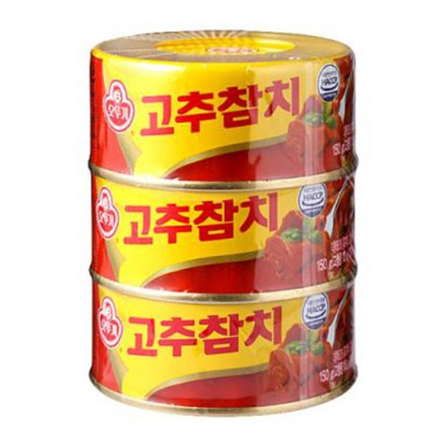 Ottogi Red Pepper Tuna 3pk 150g.