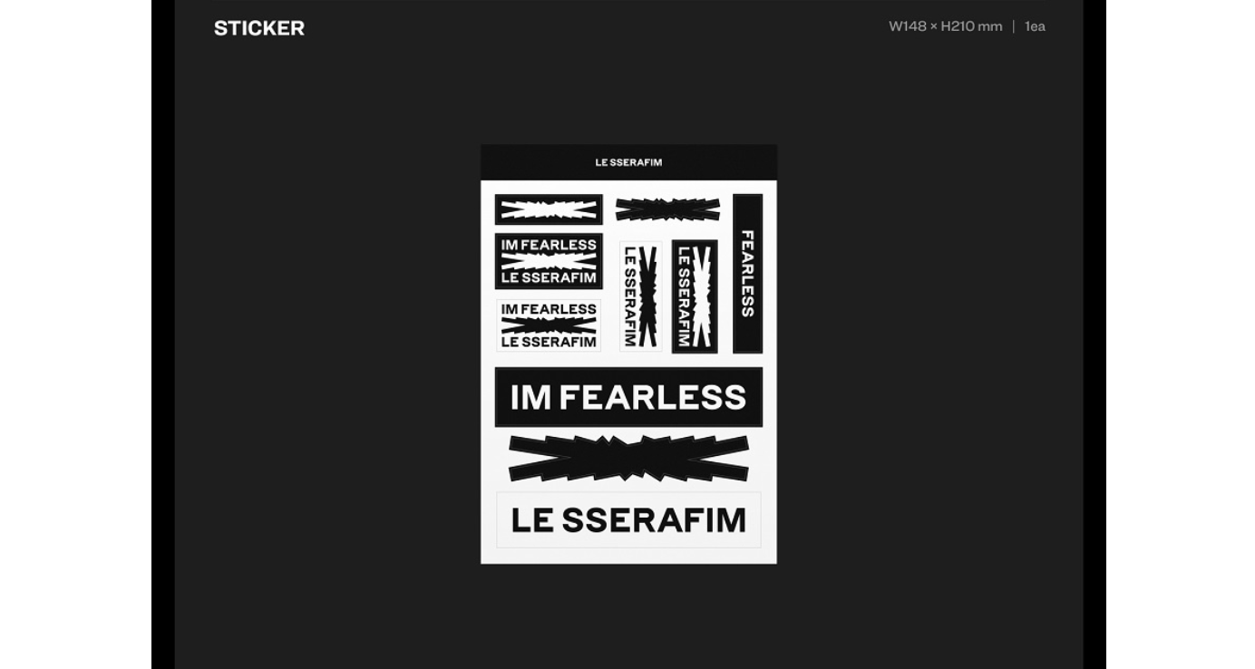 Le sserafim - Fearless (1st mini album) Black Petrol ver.