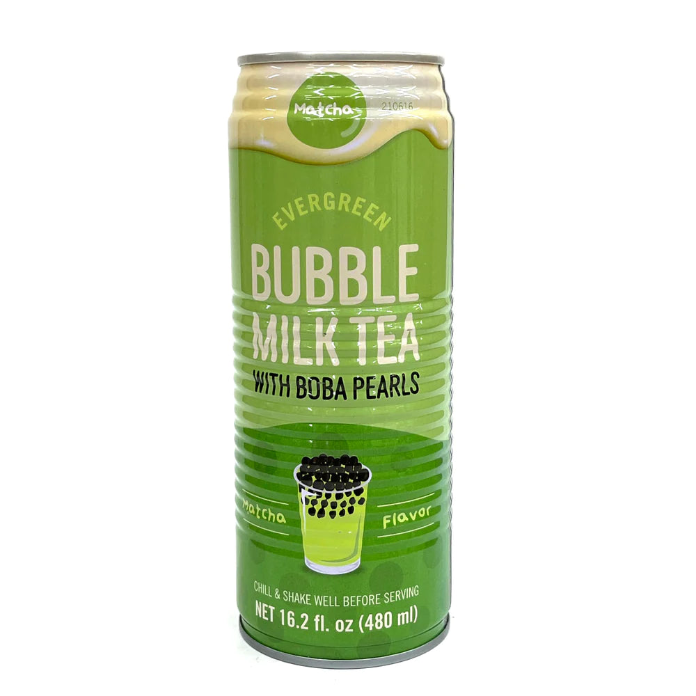 Evergreen Bubble Milk Tea Matcha 480ml
