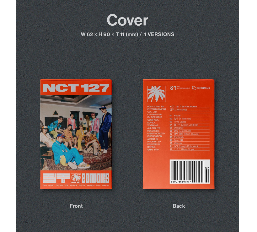 NCT 127- 2 Baddies 4to Album [NEMO Ver.] Baddies ver.