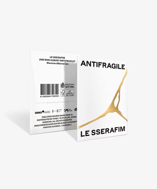 Le Sserafim - Antifragile 2do Mini Album (Weverse Albums Ver.)